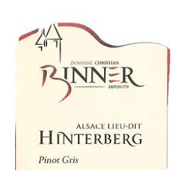 Pinot Gris lieu dit Hinterberg BINNER ALSACE