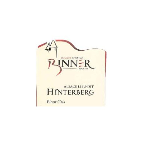 Pinot Gris lieu dit Hinterberg BINNER ALSACE