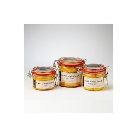 Foie gras de canard au gewurztraminer conserve 180g